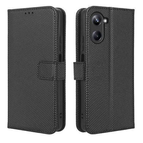 Custodia Portafoglio In Pelle Cover con Supporto BY1 per Realme 10 Pro 5G Nero