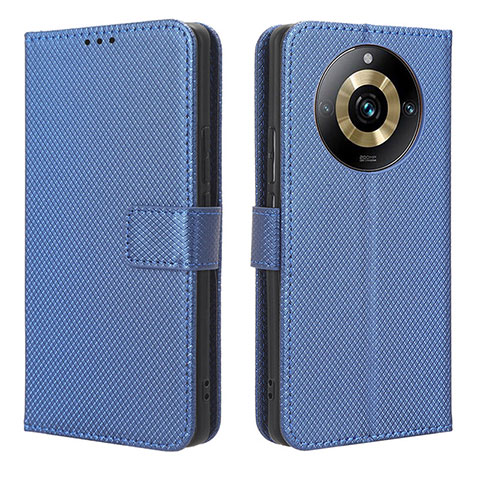 Custodia Portafoglio In Pelle Cover con Supporto BY1 per Realme 11 Pro 5G Blu