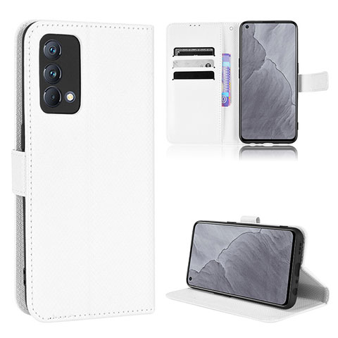 Custodia Portafoglio In Pelle Cover con Supporto BY1 per Realme GT Master 5G Bianco