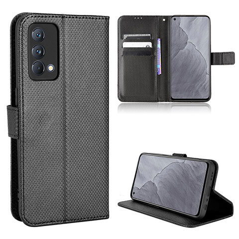 Custodia Portafoglio In Pelle Cover con Supporto BY1 per Realme GT Master 5G Nero