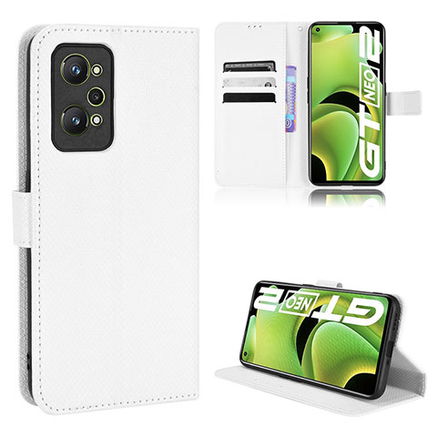 Custodia Portafoglio In Pelle Cover con Supporto BY1 per Realme Q5 Pro 5G Bianco