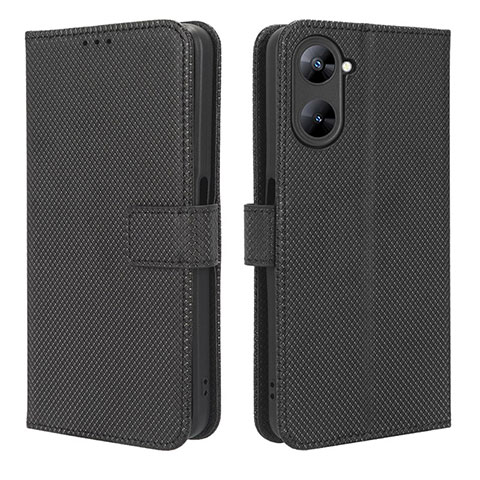 Custodia Portafoglio In Pelle Cover con Supporto BY1 per Realme V30 5G Nero