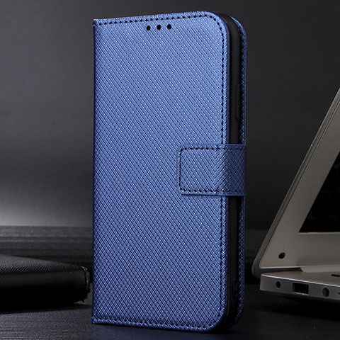 Custodia Portafoglio In Pelle Cover con Supporto BY1 per Samsung Galaxy A12 5G Blu