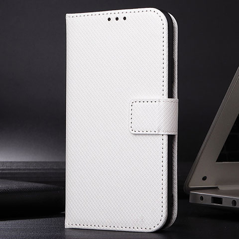 Custodia Portafoglio In Pelle Cover con Supporto BY1 per Samsung Galaxy A22s 5G Bianco