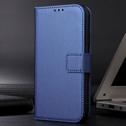 Custodia Portafoglio In Pelle Cover con Supporto BY1 per Samsung Galaxy A22s 5G Blu