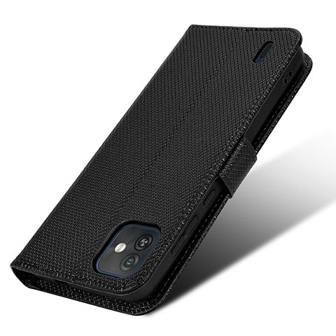 Custodia Portafoglio In Pelle Cover con Supporto BY1 per Wiko Y82 Nero