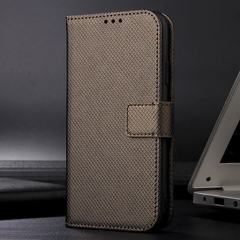 Custodia Portafoglio In Pelle Cover con Supporto BY1 per Xiaomi Mi 11i 5G Marrone