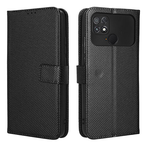 Custodia Portafoglio In Pelle Cover con Supporto BY1 per Xiaomi Poco C40 Nero