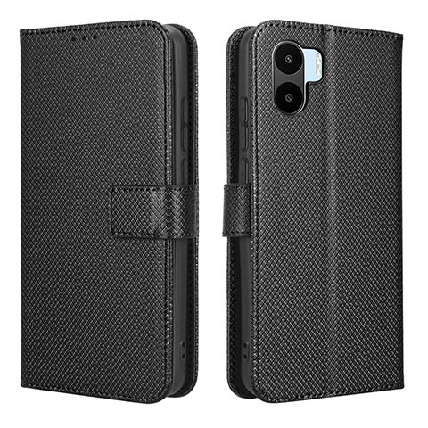 Custodia Portafoglio In Pelle Cover con Supporto BY1 per Xiaomi Poco C50 Nero