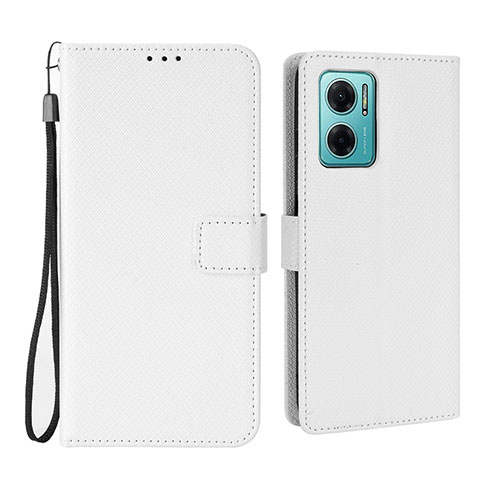 Custodia Portafoglio In Pelle Cover con Supporto BY1 per Xiaomi Redmi 10 5G Bianco