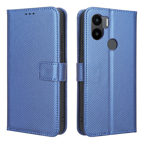 Custodia Portafoglio In Pelle Cover con Supporto BY1 per Xiaomi Redmi A1 Plus Blu