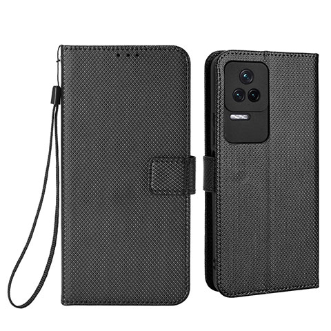 Custodia Portafoglio In Pelle Cover con Supporto BY1 per Xiaomi Redmi K50 5G Nero