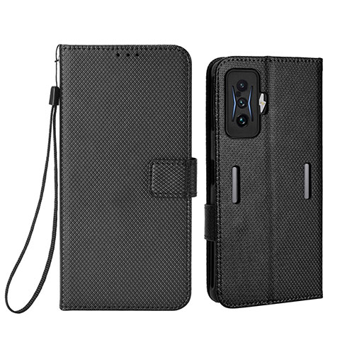 Custodia Portafoglio In Pelle Cover con Supporto BY1 per Xiaomi Redmi K50 Gaming 5G Nero