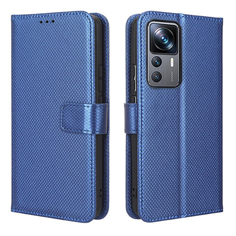 Custodia Portafoglio In Pelle Cover con Supporto BY1 per Xiaomi Redmi K50 Ultra 5G Blu