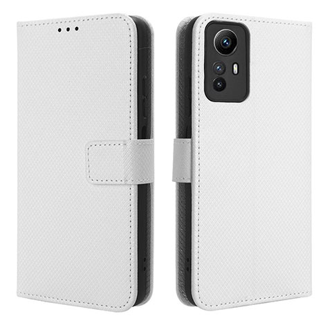 Custodia Portafoglio In Pelle Cover con Supporto BY1 per Xiaomi Redmi Note 12S Bianco