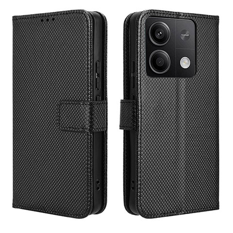 Custodia Portafoglio In Pelle Cover con Supporto BY1 per Xiaomi Redmi Note 13 5G Nero