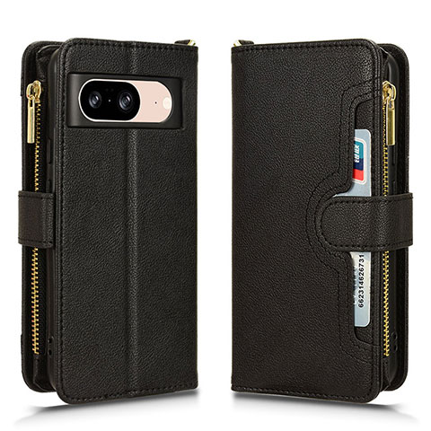 Custodia Portafoglio In Pelle Cover con Supporto BY2 per Google Pixel 8 5G Nero