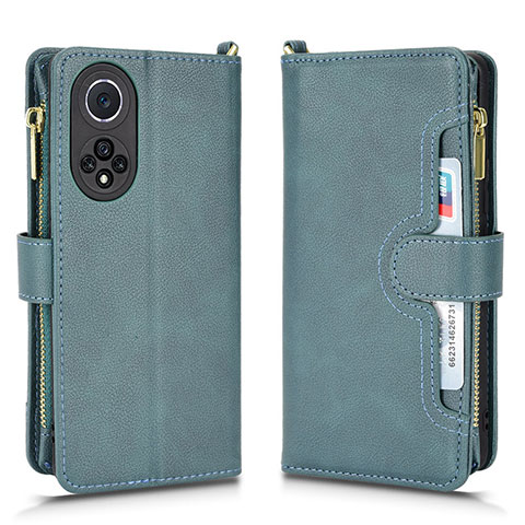 Custodia Portafoglio In Pelle Cover con Supporto BY2 per Huawei Honor 50 5G Verde