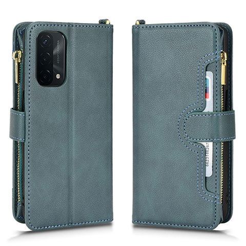 Custodia Portafoglio In Pelle Cover con Supporto BY2 per OnePlus Nord N200 5G Verde