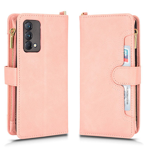 Custodia Portafoglio In Pelle Cover con Supporto BY2 per Realme GT Master 5G Oro Rosa