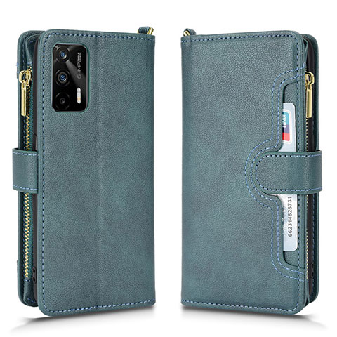 Custodia Portafoglio In Pelle Cover con Supporto BY2 per Realme GT Neo 2T 5G Verde