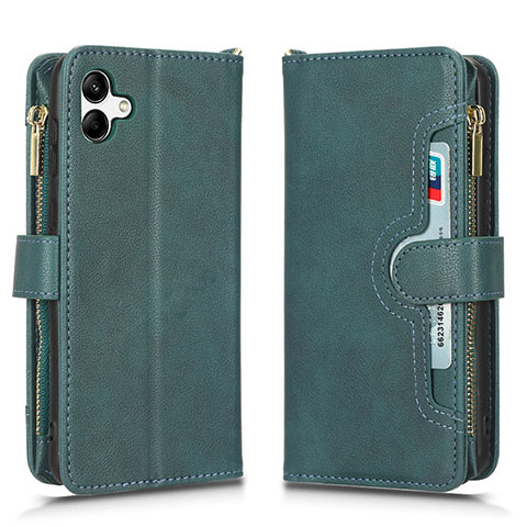 Custodia Portafoglio In Pelle Cover con Supporto BY2 per Samsung Galaxy A04E Verde