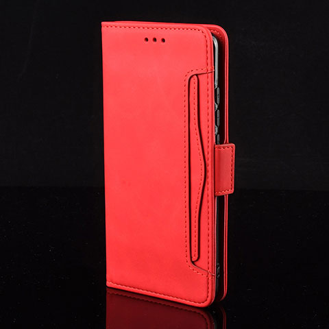 Custodia Portafoglio In Pelle Cover con Supporto BY2 per Xiaomi Redmi 10X Pro 5G Rosso