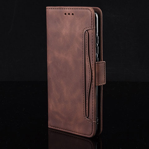 Custodia Portafoglio In Pelle Cover con Supporto BY2 per Xiaomi Redmi Note 9S Marrone