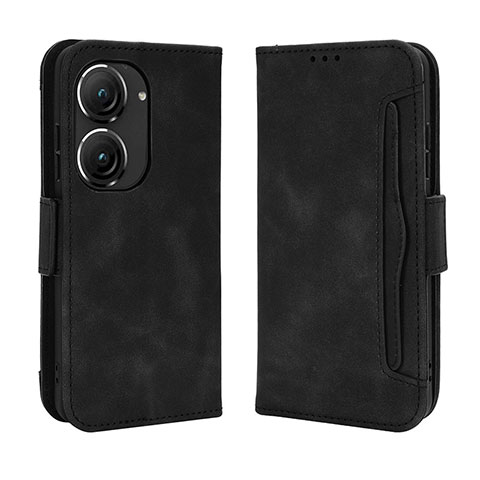 Custodia Portafoglio In Pelle Cover con Supporto BY3 per Asus Zenfone 9 Nero