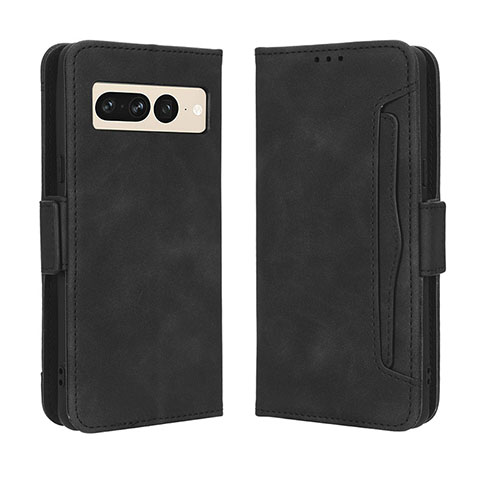 Custodia Portafoglio In Pelle Cover con Supporto BY3 per Google Pixel 7 Pro 5G Nero