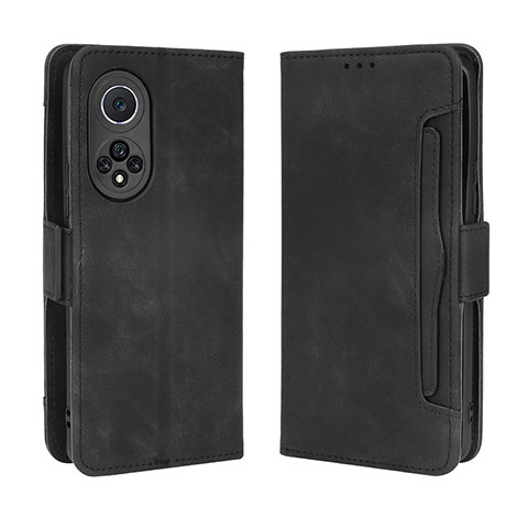 Custodia Portafoglio In Pelle Cover con Supporto BY3 per Huawei Honor 50 Pro 5G Nero