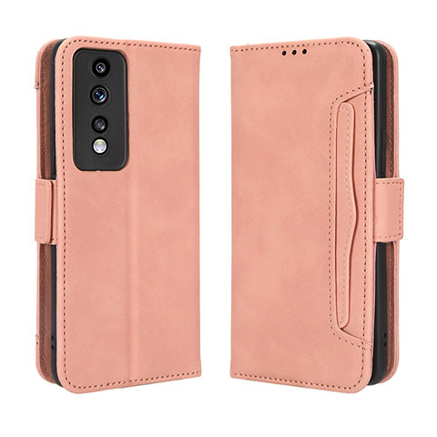 Custodia Portafoglio In Pelle Cover con Supporto BY3 per Huawei Honor 80 GT 5G Rosa