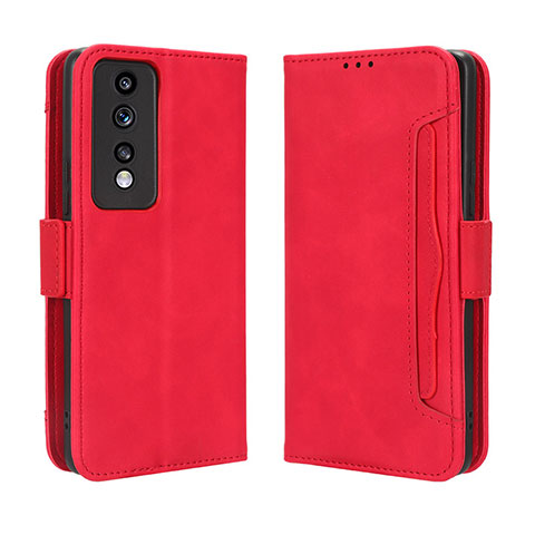 Custodia Portafoglio In Pelle Cover con Supporto BY3 per Huawei Honor 80 GT 5G Rosso