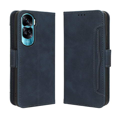 Custodia Portafoglio In Pelle Cover con Supporto BY3 per Huawei Honor 90 Lite 5G Blu