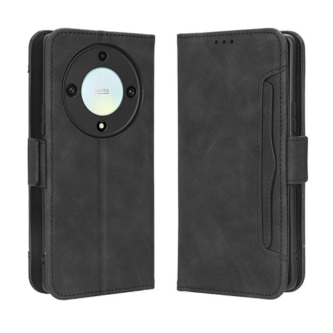 Custodia Portafoglio In Pelle Cover con Supporto BY3 per Huawei Honor Magic5 Lite 5G Nero