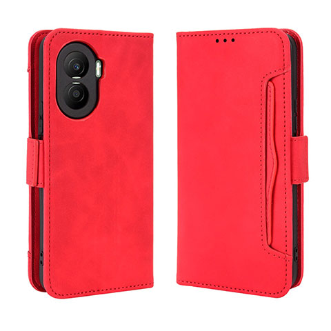 Custodia Portafoglio In Pelle Cover con Supporto BY3 per Huawei Honor X40i 5G Rosso