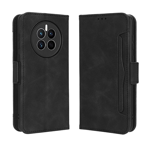 Custodia Portafoglio In Pelle Cover con Supporto BY3 per Huawei Mate 50 Nero