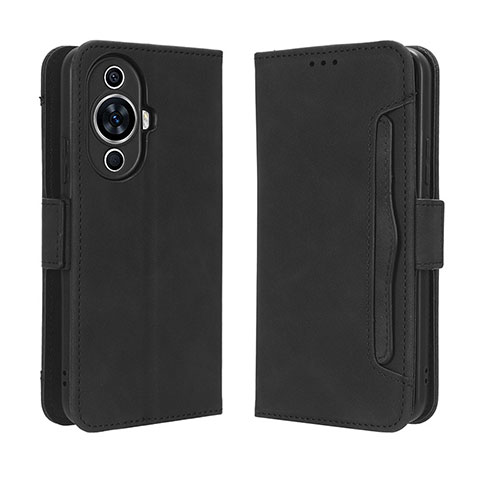 Custodia Portafoglio In Pelle Cover con Supporto BY3 per Huawei Nova 11 Nero