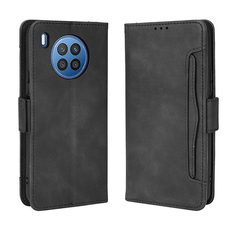 Custodia Portafoglio In Pelle Cover con Supporto BY3 per Huawei Nova 8i Nero