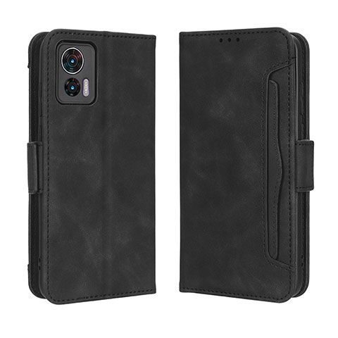 Custodia Portafoglio In Pelle Cover con Supporto BY3 per Motorola Moto Edge 30 Neo 5G Nero