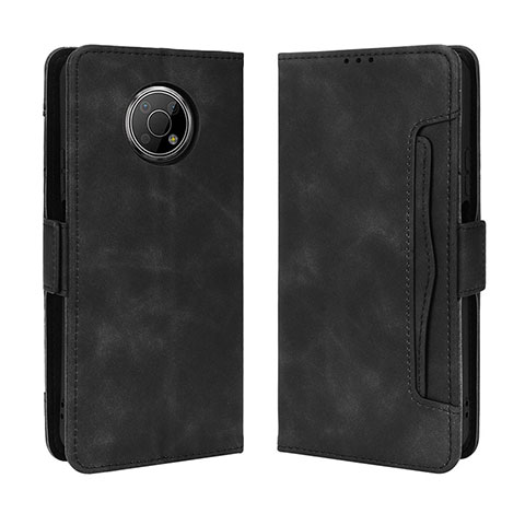 Custodia Portafoglio In Pelle Cover con Supporto BY3 per Nokia G300 5G Nero