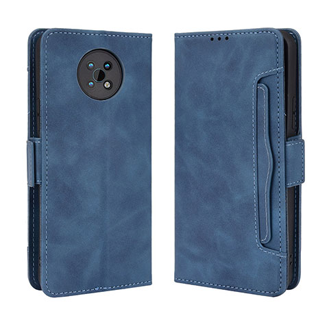 Custodia Portafoglio In Pelle Cover con Supporto BY3 per Nokia G50 5G Blu