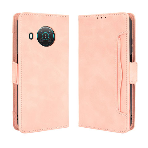 Custodia Portafoglio In Pelle Cover con Supporto BY3 per Nokia X100 5G Rosa