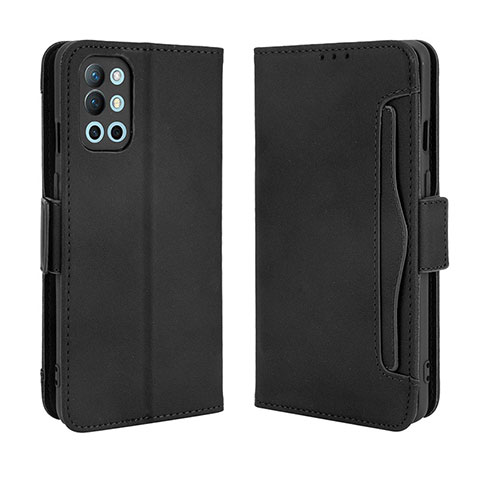 Custodia Portafoglio In Pelle Cover con Supporto BY3 per OnePlus 9R 5G Nero