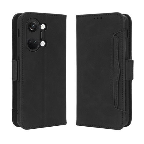 Custodia Portafoglio In Pelle Cover con Supporto BY3 per OnePlus Nord 3 5G Nero