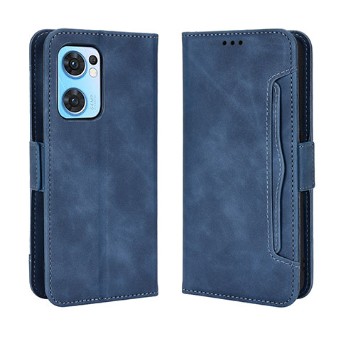 Custodia Portafoglio In Pelle Cover con Supporto BY3 per OnePlus Nord CE 2 5G Blu