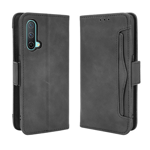 Custodia Portafoglio In Pelle Cover con Supporto BY3 per OnePlus Nord CE 5G Nero