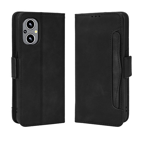 Custodia Portafoglio In Pelle Cover con Supporto BY3 per OnePlus Nord N20 5G Nero