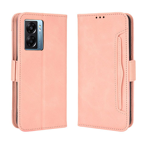 Custodia Portafoglio In Pelle Cover con Supporto BY3 per OnePlus Nord N300 5G Rosa