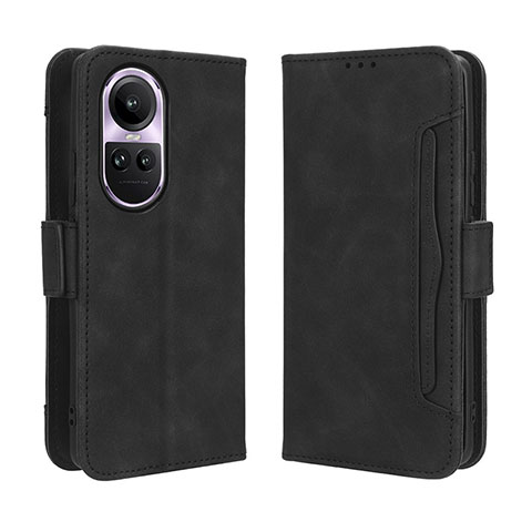 Custodia Portafoglio In Pelle Cover con Supporto BY3 per Oppo Reno10 Pro 5G Nero